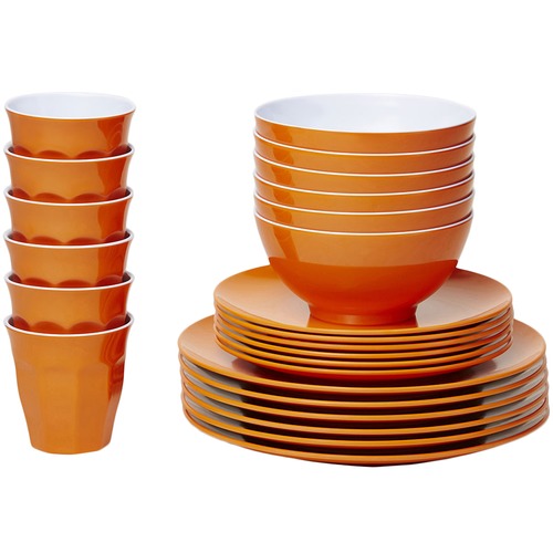 Orange dinner outlet set